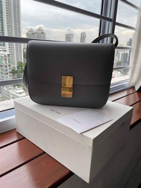 women celine medium classic bag in box calfskin|CELINE PALO ALTO NEIMAN MARCUS LEATHER GOODS.